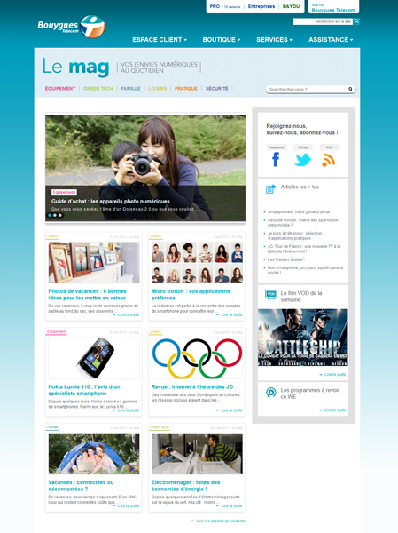 Le Mag de Bouygues Telecom bouygues Le Mag de Bouygues Telecom