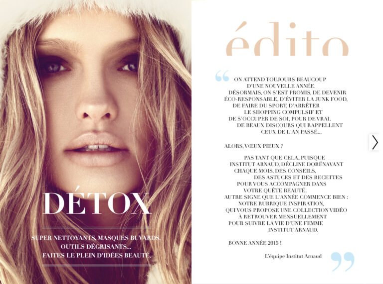 L&rsquo;e-magazine Institut Arnaud désormais en ligne
